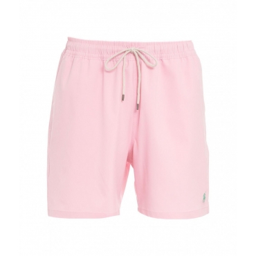 Pantaloni corti da bagno con logo pink