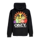 felpa cappuccio uomo our labor hoodie fleece BLACK