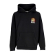 felpa cappuccio uomo our labor hoodie fleece BLACK