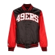 giubbotto bomber uomo nfl satin bomber saf49e BLACK/SCARLET