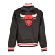 giubbotto bomber uomo nba applique satin bomber chibul BLACK/FRONT DOOR RED