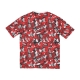 maglietta uomo nba team aop mesh oversize tee chibul FRONT DOOR RED/WHITE