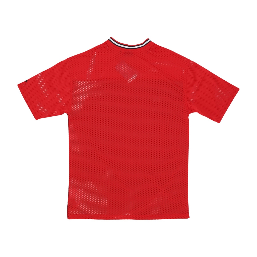maglietta uomo nba arch graphic mesh oversize tee chibul FRONT DOOR RED/BLACK