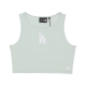 canotta corta donna mlb lifestyle crop tank losdod MINT/WHITE