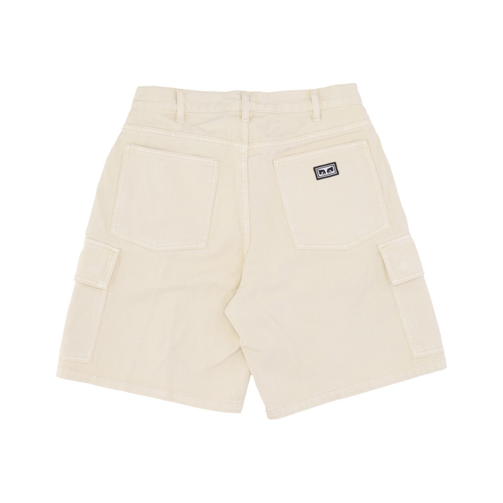 jeans corto uomo bigwig baggy denim cargo short CLAY