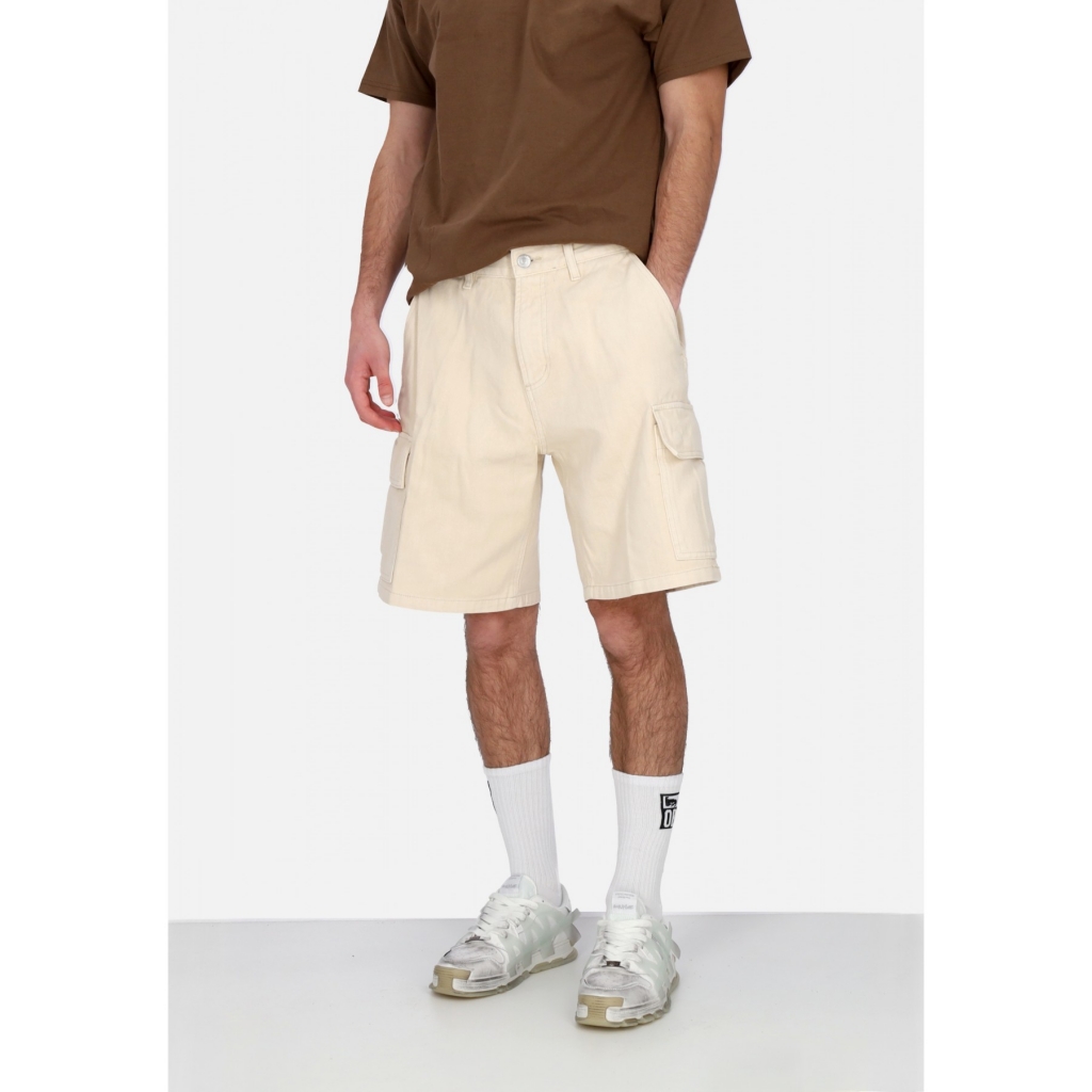 jeans corto uomo bigwig baggy denim cargo short CLAY