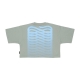 maglietta corta donna w ribs crop top tee MEADOW GREEN