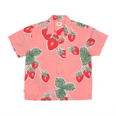 camicia manica corta uomo jumbo berries wove shirt FLAMINGO PINK MULTI