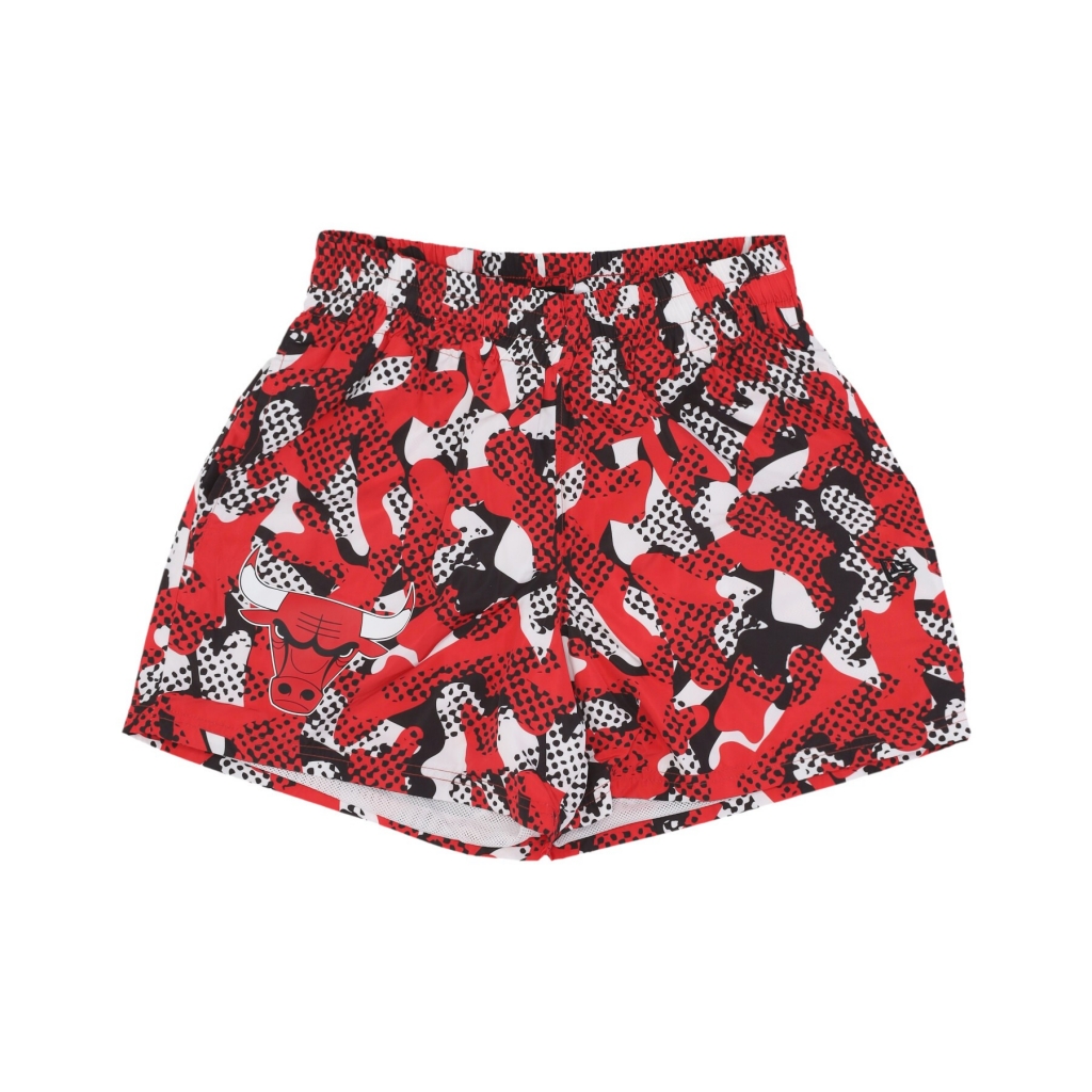 pantalone corto uomo nba team aop short chibul FRONT DOOR RED/WHITE