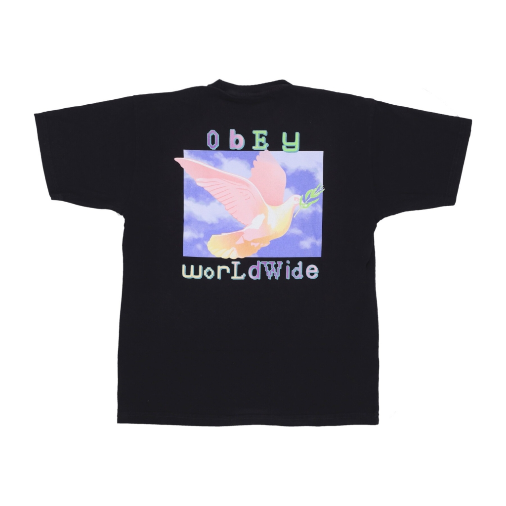 maglietta uomo dove of peace heavy weight classic tee JET BLACK