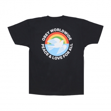 maglietta uomo peace  love for all classic pigment tee PIGMENT VINTAGE BLACK