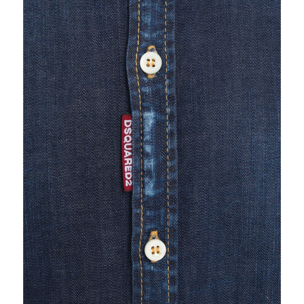 Camicia denim blu