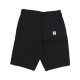 pantalone corto uomo canvas carpenter short BLACK