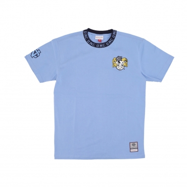 maglietta uomo ncaa jacquard ringer vintage logo tee unchee BLUE
