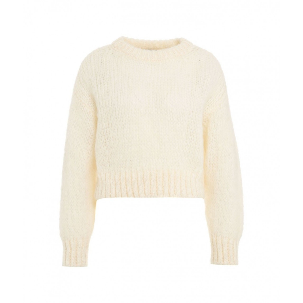Maglione in Alpaca Leonnie bianco