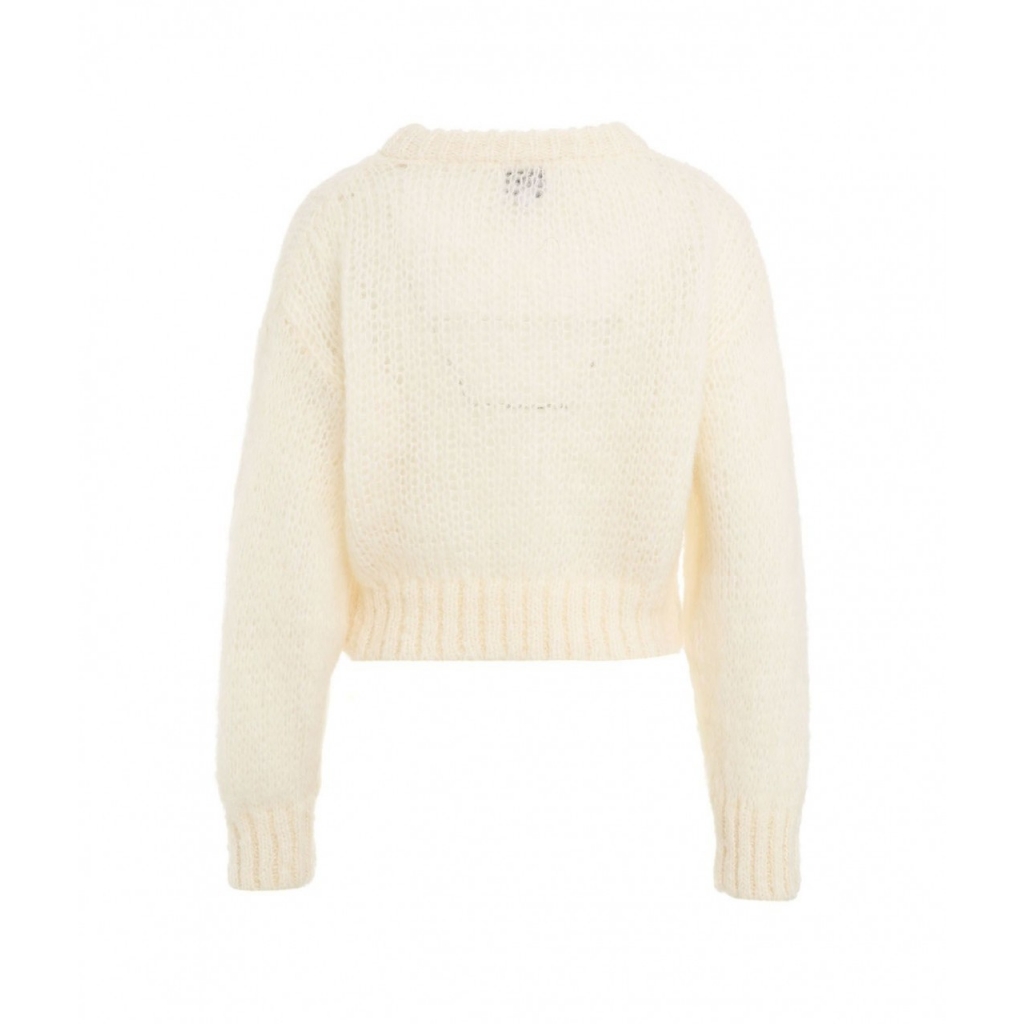 Maglione in Alpaca Leonnie bianco