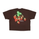 maglietta donna strawberry bunch raegan crop tee JAVA BROWN