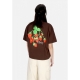 maglietta donna strawberry bunch raegan crop tee JAVA BROWN