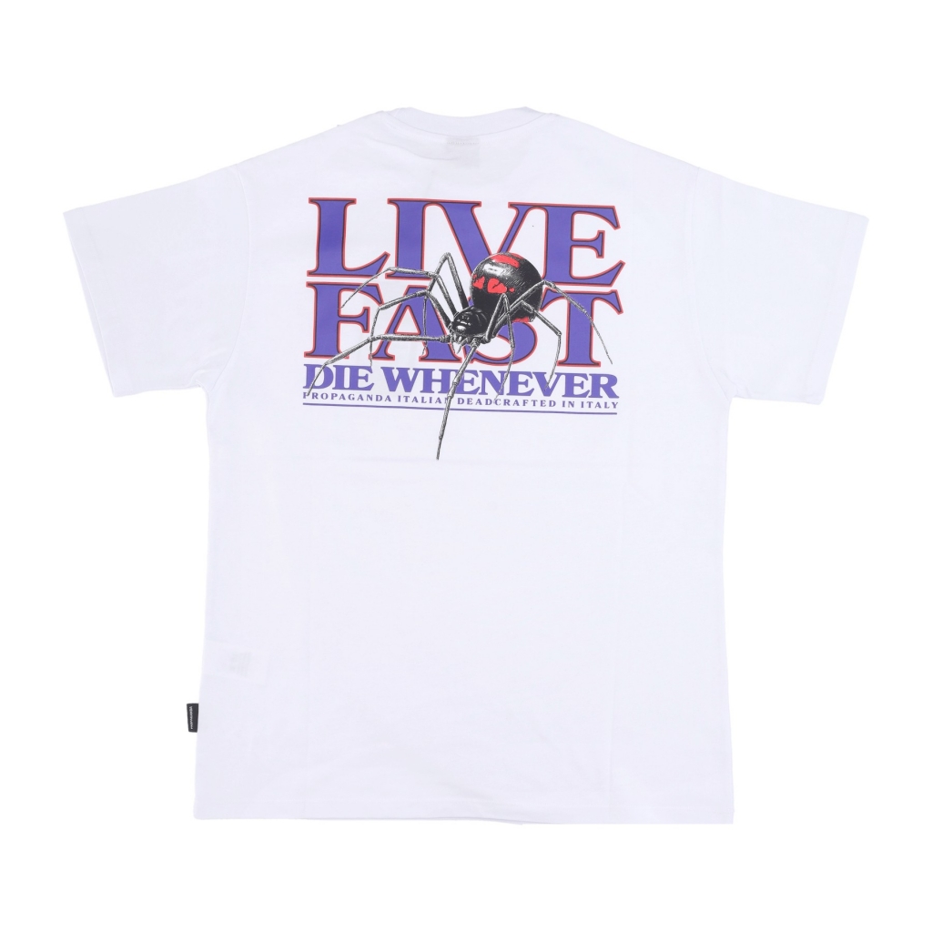 maglione uomo live fast tee WHITE