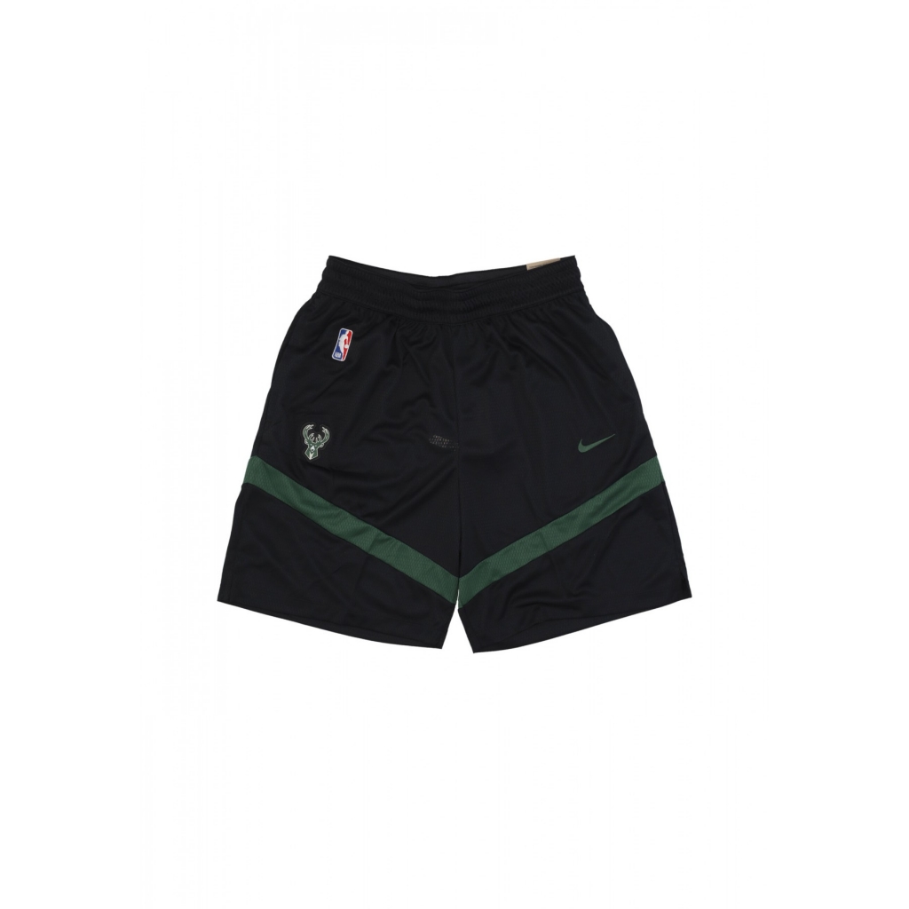 pantaloncino tipo basket uomo nba practice icon+ 8in dri-fit short milbuc BLACK/FIR