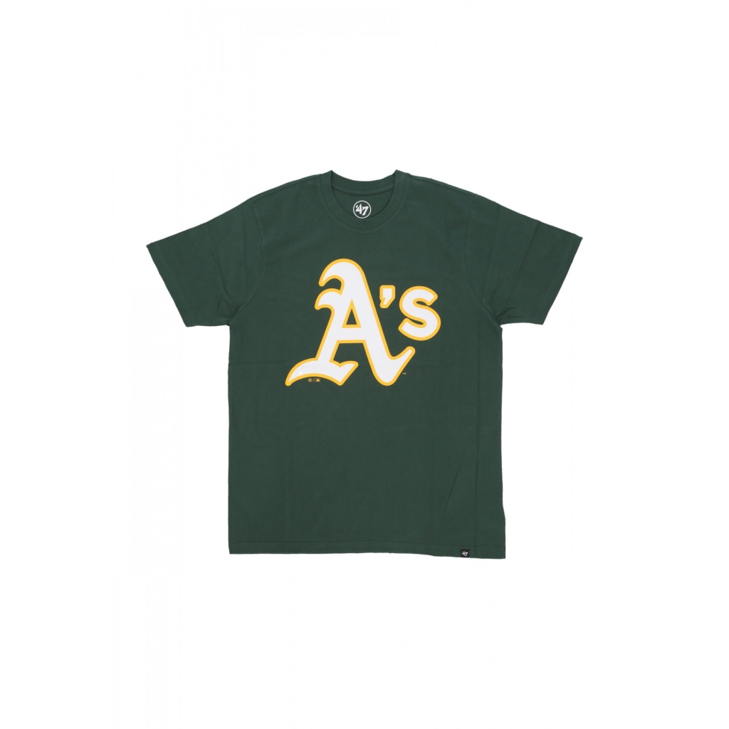 maglietta uomo mlb imprint echo tee oakath DARK GREEN