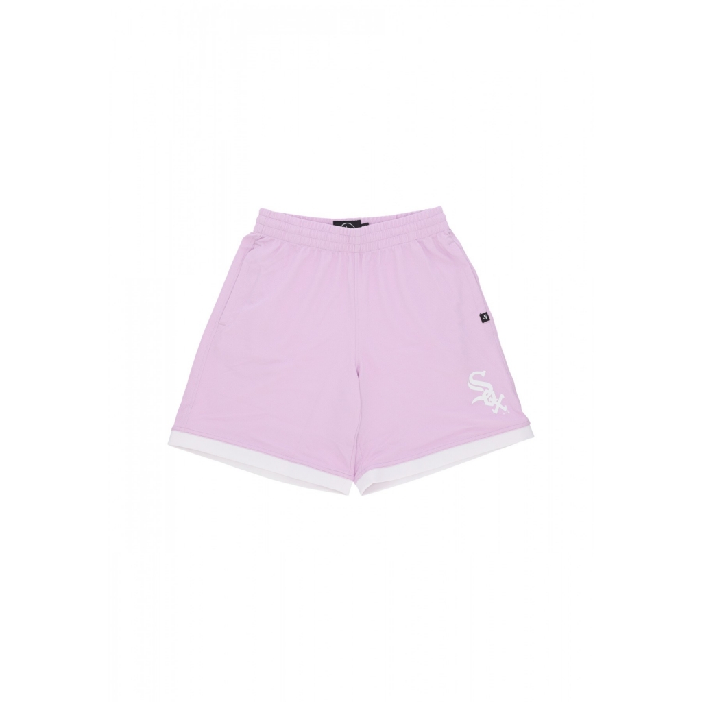 pantaloncino tipo basket uomo mlb imprint shorts new city chiwhi COSMOS LILLA