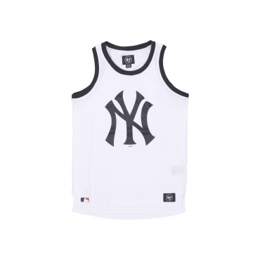 canotta tipo basket uomo mlb imprint tank new city neyyan WHITE WASH