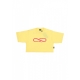 maglietta corta donna w logo crop top tee AURORA