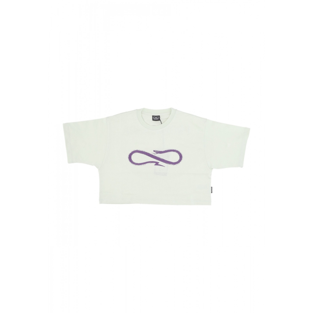 maglietta corta donna w logo crop top tee ICEBERG
