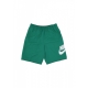 pantalone corto uomo club woven short MALACHITE/WHITE