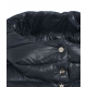 Piumino bomber trapuntato blu scuro