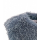 Gilet in pelliccia sintetica blu