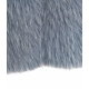 Gilet in pelliccia sintetica blu