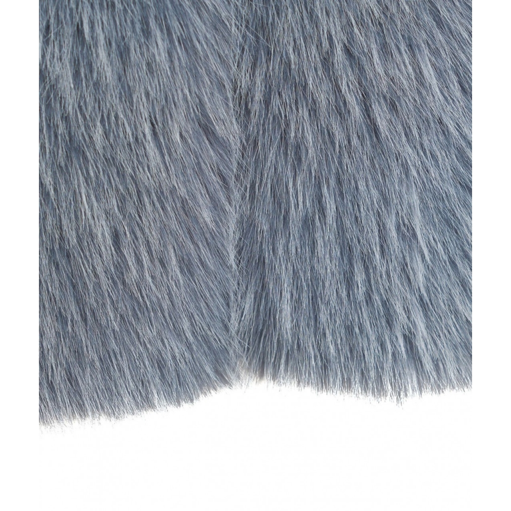 Gilet in pelliccia sintetica blu