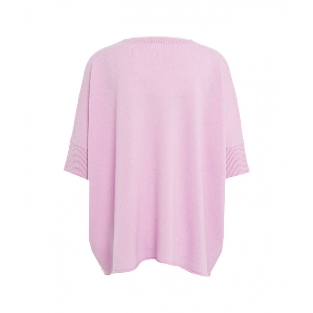 Maglione in cachemire rosa antico