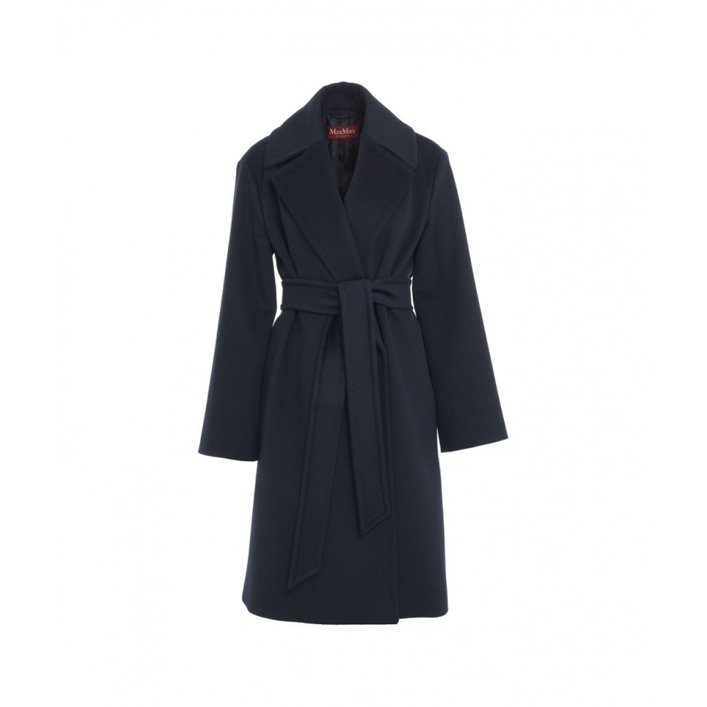 Cappotto in lana vergine Tigre blu scuro