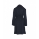 Cappotto in lana vergine Tigre blu scuro