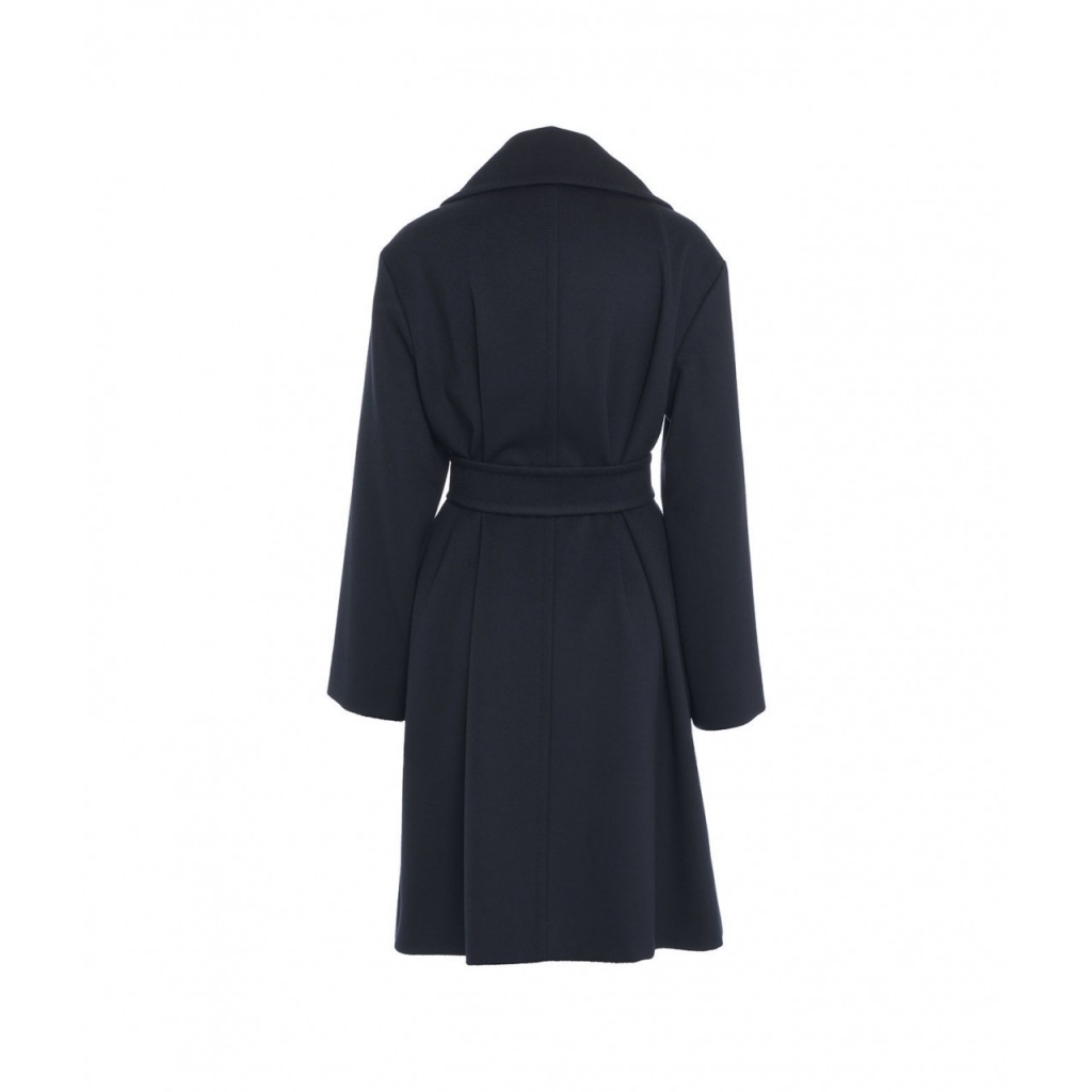 Cappotto in lana vergine Tigre blu scuro