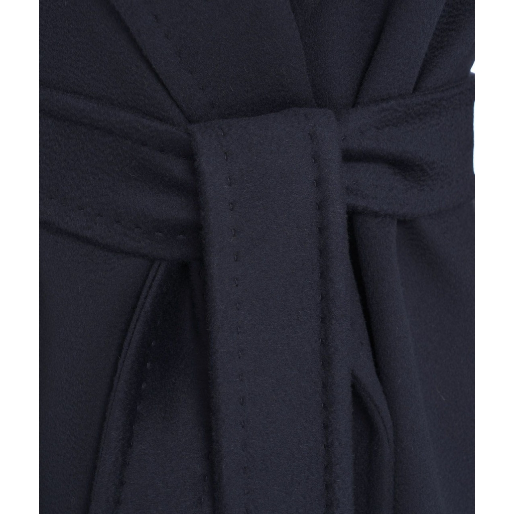 Cappotto in lana vergine Tigre blu scuro