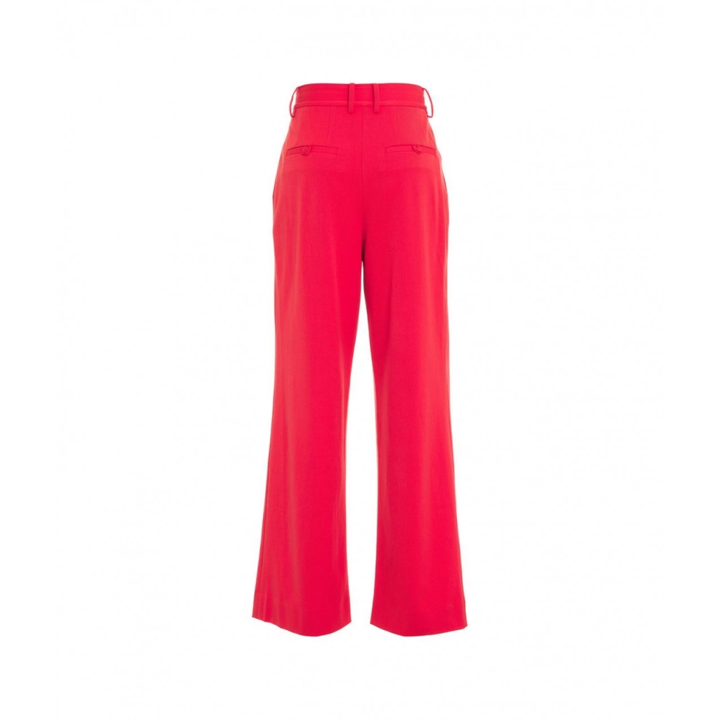 Pantaloni a vita alta rosso