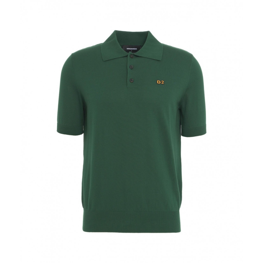 Polo in maglia verde