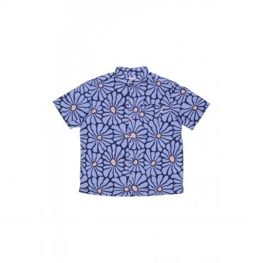 camicia manica corta uomo resorio shirt DOVE BLUE