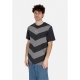maglietta uomo sportswear all over print air tee DK SMOKE GREY