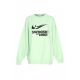 felpa girocollo donna w sportswear swoosh big logo crewneck VAPOR GREEN/BLACK