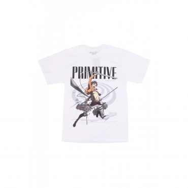 maglietta uomo eren tee x attack on titan WHITE