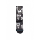 calza media uomo pizza face WHITE/BLACK