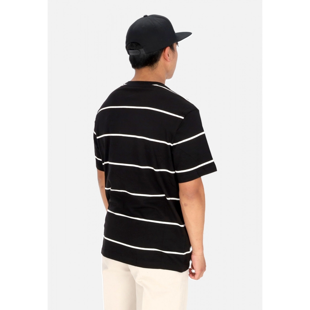maglietta uomo basic pocket label tee BLACK/WHITE STRIPES