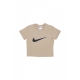 maglietta corta donna w sportswear baby swoosh tee KHAKI/KHAKI