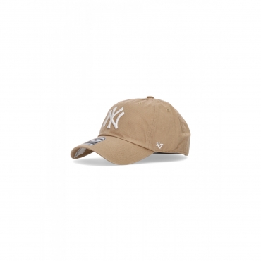 cappellino visiera curva uomo mlb clean up neyyan KHAKI/WHITE