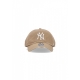 cappellino visiera curva uomo mlb clean up neyyan KHAKI/WHITE